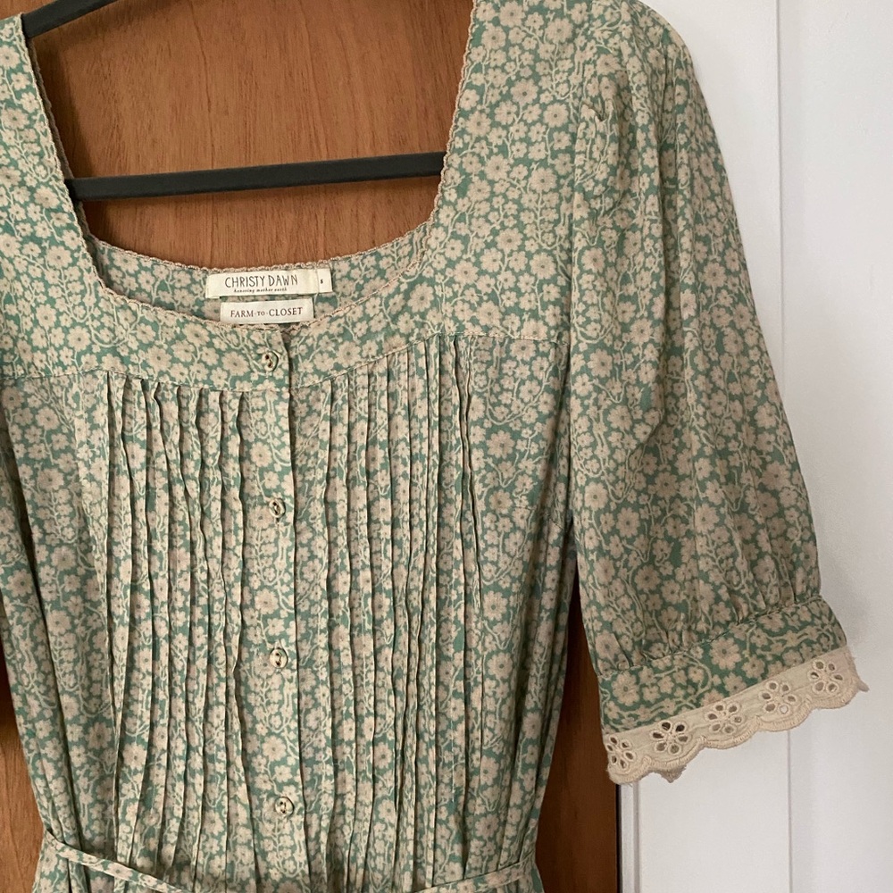 Christy Dawn green Daisy dress